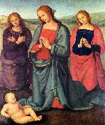 Pietro Perugino Madonna with Saints Adoring the Child France oil painting artist